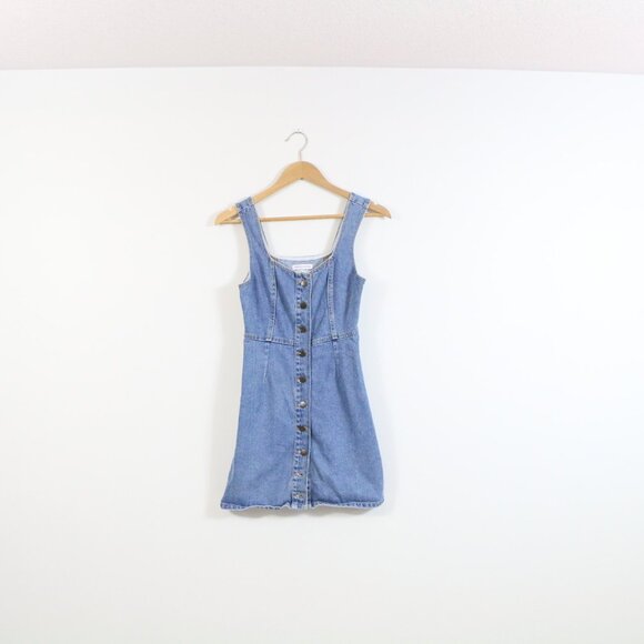*Urban Outfitters Button-Down Denim Mini Dress - Picture 4 of 7